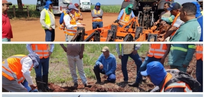 Alcoolvale: colaboradores participam de treinamento de operações no preparo de solo