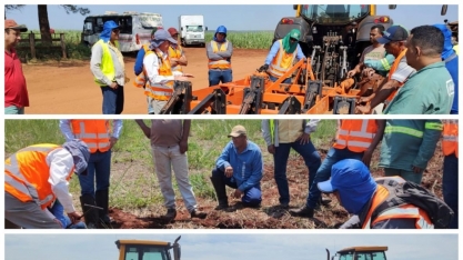 Alcoolvale: colaboradores participam de treinamento de operações no preparo de solo