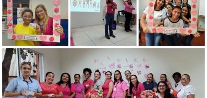 Alcoolvale: colaboradoras participam da campanha Outubro Rosa