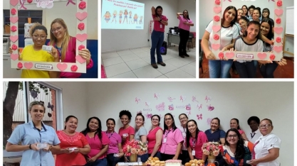 Alcoolvale: colaboradoras participam da campanha Outubro Rosa