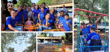 Alcoolvale participa da inauguração de playground inclusivo