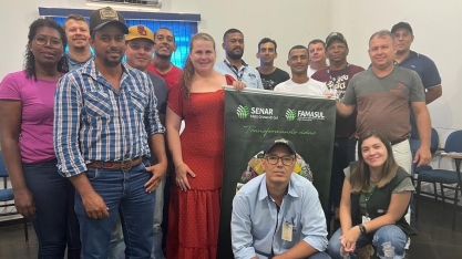 Colaboradores do setor Agrícola são capacitados pelo Senar