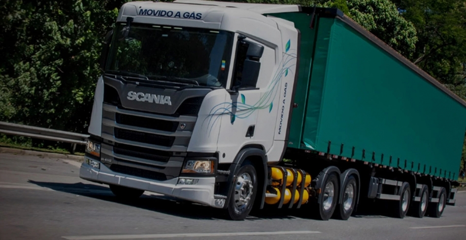 Caminhão da Scania 100% movidos a gás GNV ou GNL (Foto: Divulgação)