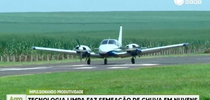 Agro Record News destaca tecnologia de indução de chuvas em canaviais