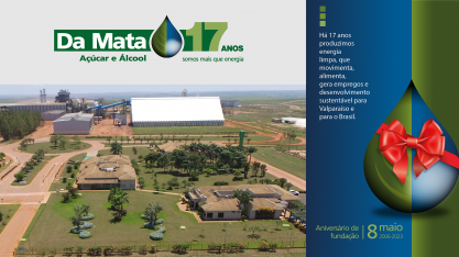 Usina Da Mata completa 17 anos