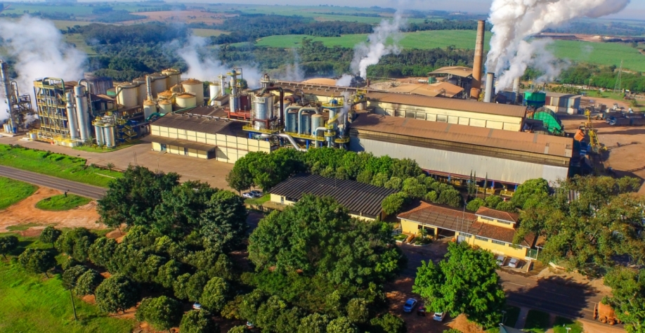 Usina de etanol São José da Estiva, no município de Novo Horizonte, em São Paulo (Foto: Divulgação/W7 Energia)