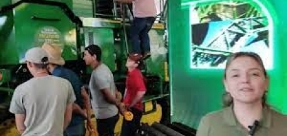 Destaque da John Deere na Agrishow, colhedora de duas linhas simultâneas CH950 recebe atualizações