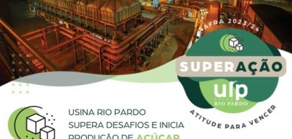Usina Rio Pardo inicia produção de açúcar com perspectiva de 107.495 toneladas de VHP