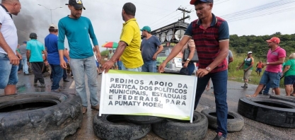 Setor canavieiro protesta em Palmares por contrato com cooperativa; trecho da BR-101 é interditado