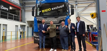 Transportadora francesa é a primeira a operar caminhão Scania movido 100% a biocombustível