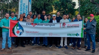 Da Mata realiza doação de sangue