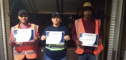 Colaboradores recebem certificado de treinamento de POP’s