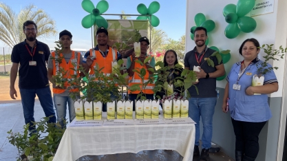Clealco entrega mais de 600 mudas de árvores para colaboradores na semana dedicada ao cuidado com o Meio Ambiente