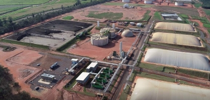 Cocal inicia construção da segunda planta de biogás, na unidade de Paraguaçu Paulista (SP)