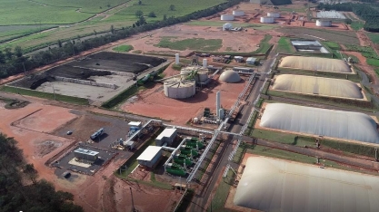 Cocal inicia construção da segunda planta de biogás, na unidade de Paraguaçu Paulista (SP)