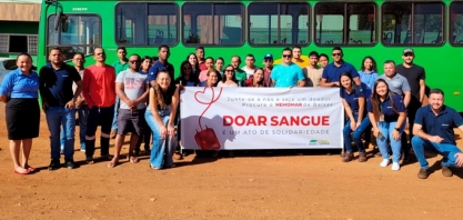 Agro Serra: Campanha incentiva a doação de sangue e disponibiliza ônibus para os colaboradores