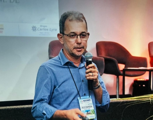 Carlos César Moreira Henrique, foi o responsável por compartilhar os benefícios operacionais e econômicos alcançados na safra 22/23