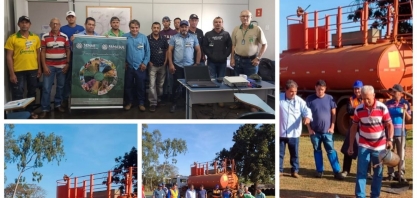 Colaboradores da Alcoolvale participam de treinamento de prevenção e combate a incêndios nas áreas rurais
