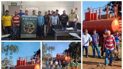 Colaboradores da Alcoolvale participam de treinamento de prevenção e combate a incêndios nas áreas rurais