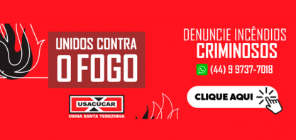 Usina Santa Terezinha: Comunicado de recompensa para combate à incêndios criminosos