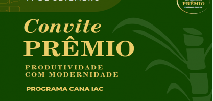 Prêmio Produtividade com Modernidade do Programa Cana IAC