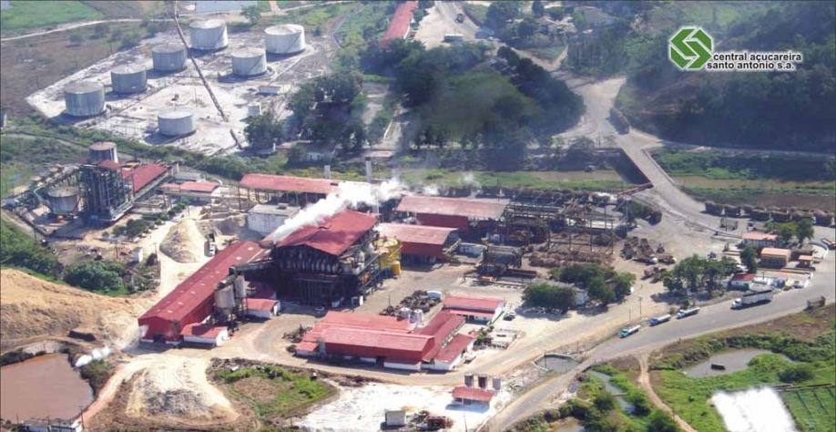 Foto: Central Açucareira Santo Antônio S/A – eleita entre as melhores empresas no ranking de melhoria contínua da Bonsucro. Foto: Divulgação Grupo Santo Antonio