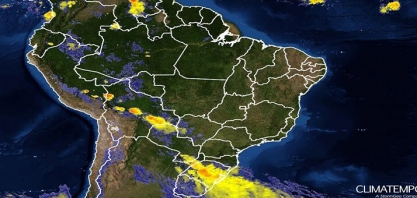 Muita chuva no Sul e calorão no Sudeste, Nordeste e Centro-Oeste