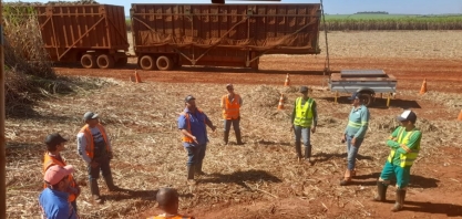 Alcoolvale: colheita mecanizada realiza atividades de segurança e POP