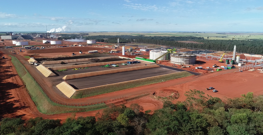 Planta de biometano do grupo Cocal em Narandiba/SP (Foto: Divulgação/Copersucar)