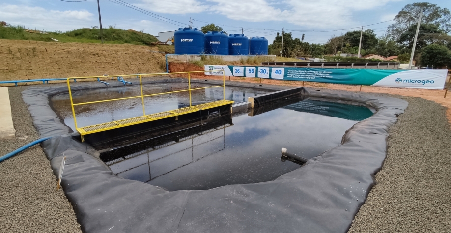  Novas lagoas possuem capacidade de 400 mil litros de composto Microgeo. Foto: Leonardo Ruiz