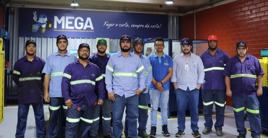 Rogerio Rodrigo dos Santos Moitinho, Auxiliar Mecânico de Maquinas e Veículos; Guilherme Steiner Medeiros, Auxiliar Eletricista de Máquinas e Veículos; Marcelo dos Santos Ribeiro, Líder de Manutenção Automotiva; Adilson dos Santos Ricoldi, Soldador de Máq