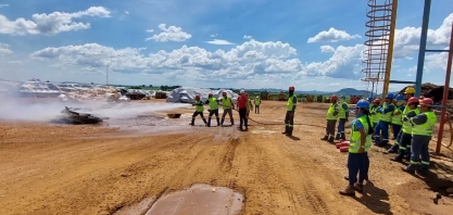 Usina Uruaçu realiza treinamento de brigada de incêndio