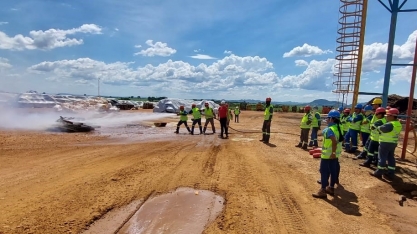 Usina Uruaçu realiza treinamento de brigada de incêndio