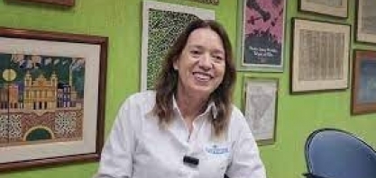 Daniela Petribu, diretora-presidente da Usina Petribu, recebe o tour técnico da CanaOnline