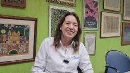 Daniela Petribu, diretora-presidente da Usina Petribu, recebe o tour técnico da CanaOnline