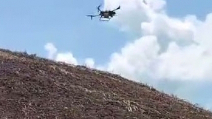 Usina Santo Antônio, em Alagoas, utiliza drones na aplicação de defensivos nas áreas de encosta