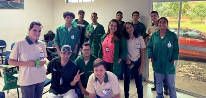 Alcoolvale: aprendizes do Senar participam de aulas de informática e matemática