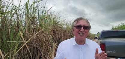 Edilson Maia apresenta canavial em área de gotejo e outra de cana no sequeiro