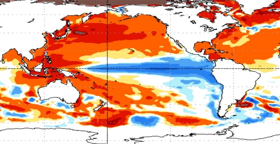 Chances de instalação do La Niña sobem para 58% no trimestre julho, agosto, setembro de 2024. Resfriamento do Pacífico pode gerar seca no Sul no final do ano. Crédito: NOAA