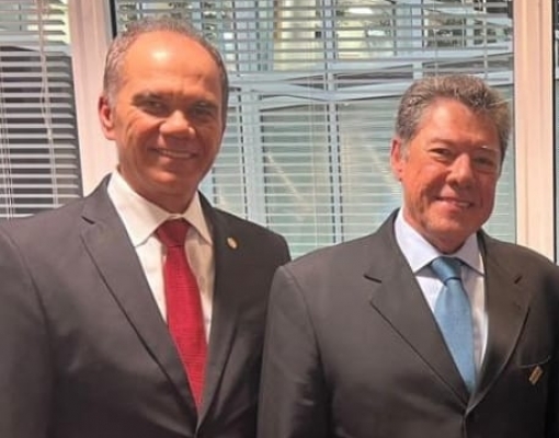 Foto: Paulo Leal (pres. Feplana) à direita e Alexandre Andrade Lima (vice-pres. Feplana) à esquerda