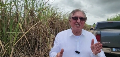 Edilson Maia apresenta canavial em área de gotejo e outra de cana no sequeiro