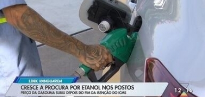 Cresce a procura por etanol nos postos