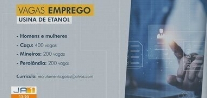 Usina de Etanol oferece mais de 700 vagas de emprego para homens e mulheres