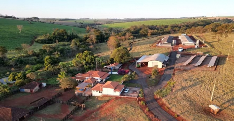 Fazenda Santa Clara, de Ituverava, que pertence a um dos produtores que conseguiram a certificação Bonsucro — Foto: Canaoeste / Divulgação