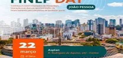 FINEP Day acontece no dia 22 de março em JP