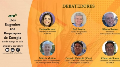 Veja os links para acompanhar a live - Dos Engenhos aos Bioparques de Energia