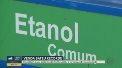 Etanol tem maior saída desde 2020 e volta a ser competitivo no mercado