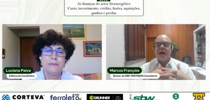 “Unidades que possuíam terras próprias conseguiram financiar o déficit do setor, por meio da cana própria”, disse Marcos Françóia na live:  As Finanças do Setor Bioenergético