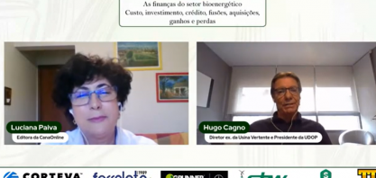 “Usina não quebra. Para quebrar, a gestão precisa ser muito ruim”, disse Hugo Cagno Filho, na live:  As Finanças do Setor Bioenergético
