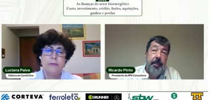 “Virá um novo ciclo de greenfields (novas unidades)”, no setor disse Ricardo Pinto, na live:  As Finanças do Setor Bioenergético